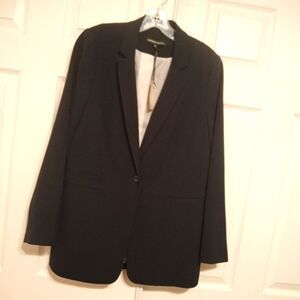 Capsule Work Blazer Office Jacket Career Wear Sz 10 Black